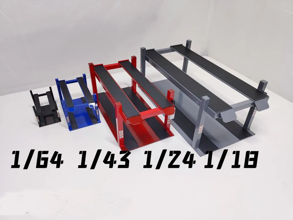 1/18 1/24 1/43 1/64 Parking Rack Lift Garage Model Car Scene