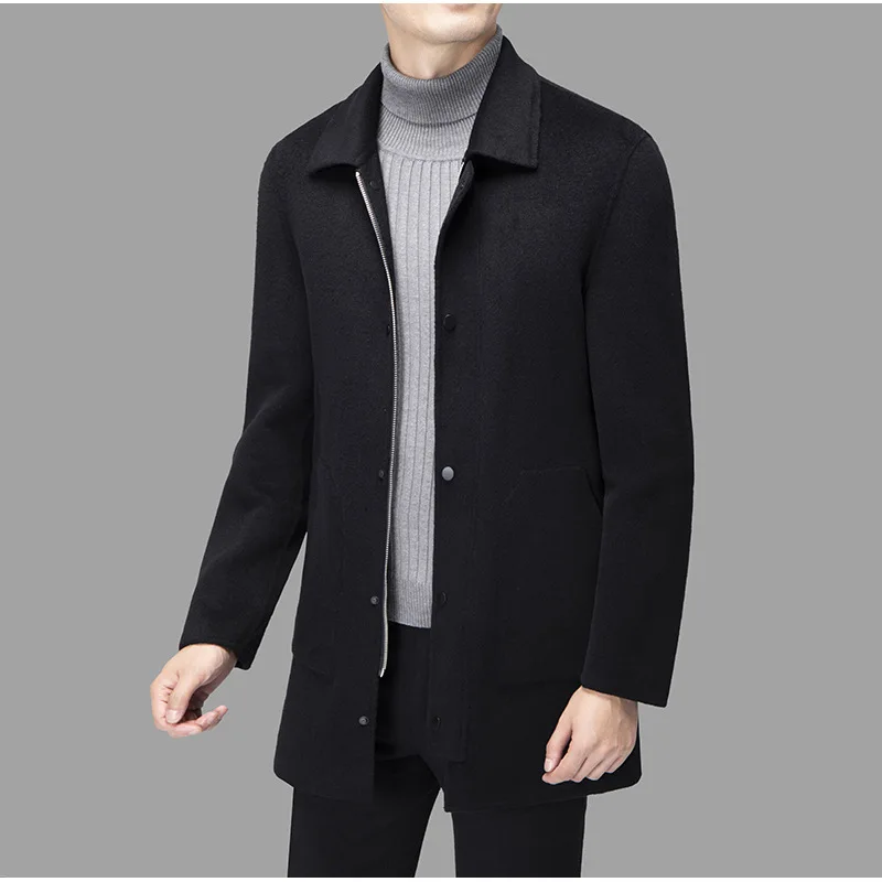 Men's Detachable Inner Zipper for Coat Business Fashion Casual and Versatile Coat