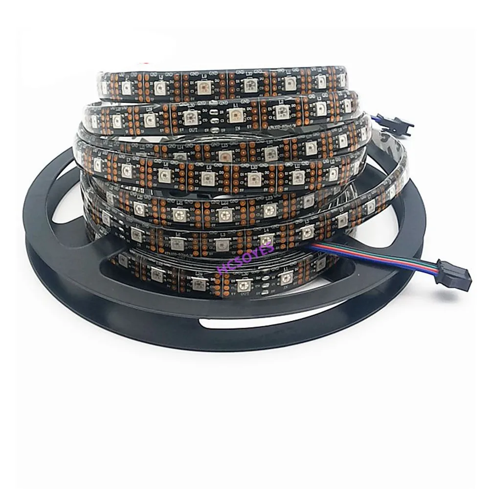 APA102(SK9822) LED strip 1m/5m 30/60/144 leds/pixel/m APA102 Smart led pixel strip DATA and CLOCK seperately DC5V IP30/IP65/IP67