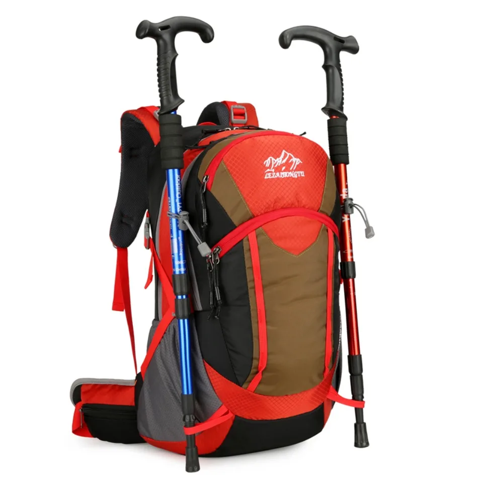 40L Travel Backpack Camping Men Women Large Hiking Bag Tourist Rucksack Waterproof Outdoor Sports Climbing Bag Quality Luggage