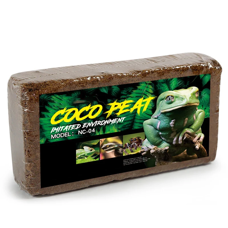 Coconut Soil 600g Natural Coconut Fiber Reptile Matrix Lizard Turtle Reptile Supplies Soil Reptile Terrarium Bottom Supplies