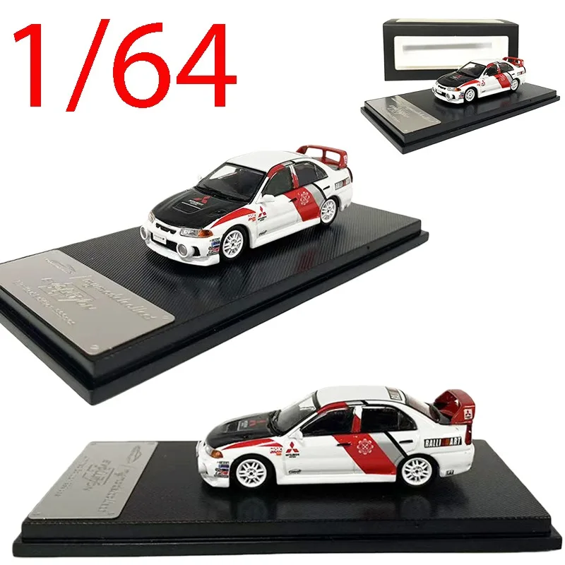 mc-diecast-1-64-scale-mitsubishi-4th-1995-racing-car-model-alloy-mitsubishi-play-vehicles-model-collectible-toys-original-box