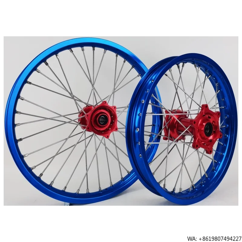 

High Quality Motorcycle Wheels Rims Set Fit CRF250R CRF450R Aluminum CNC Hub Wheel Set Supermoto Complete Wheel Set