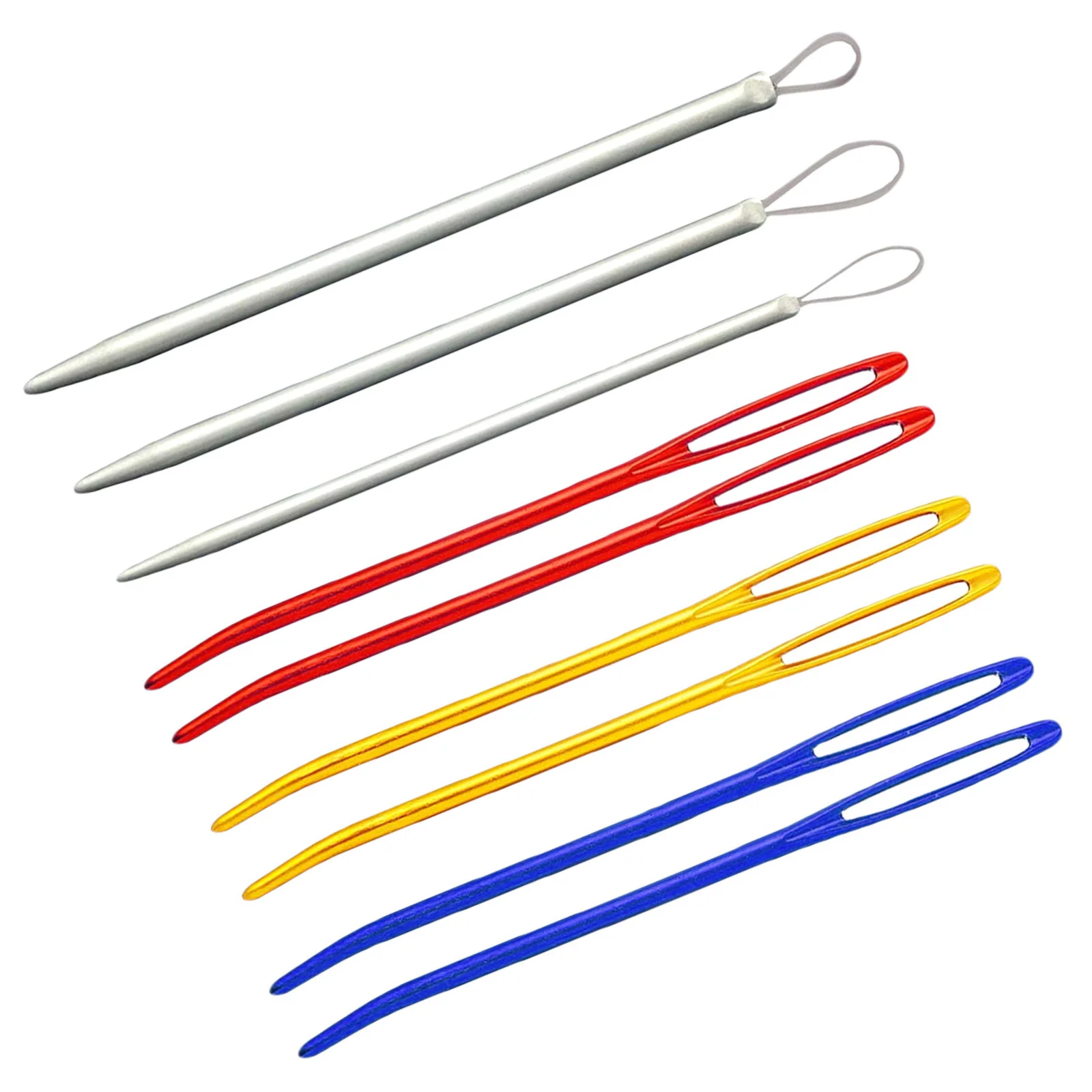 

9Pcs Aluminium Tapestry and Wool Needles Set for Sewing Knitting Large Eye Design Durable Lightweight Easy Threading
