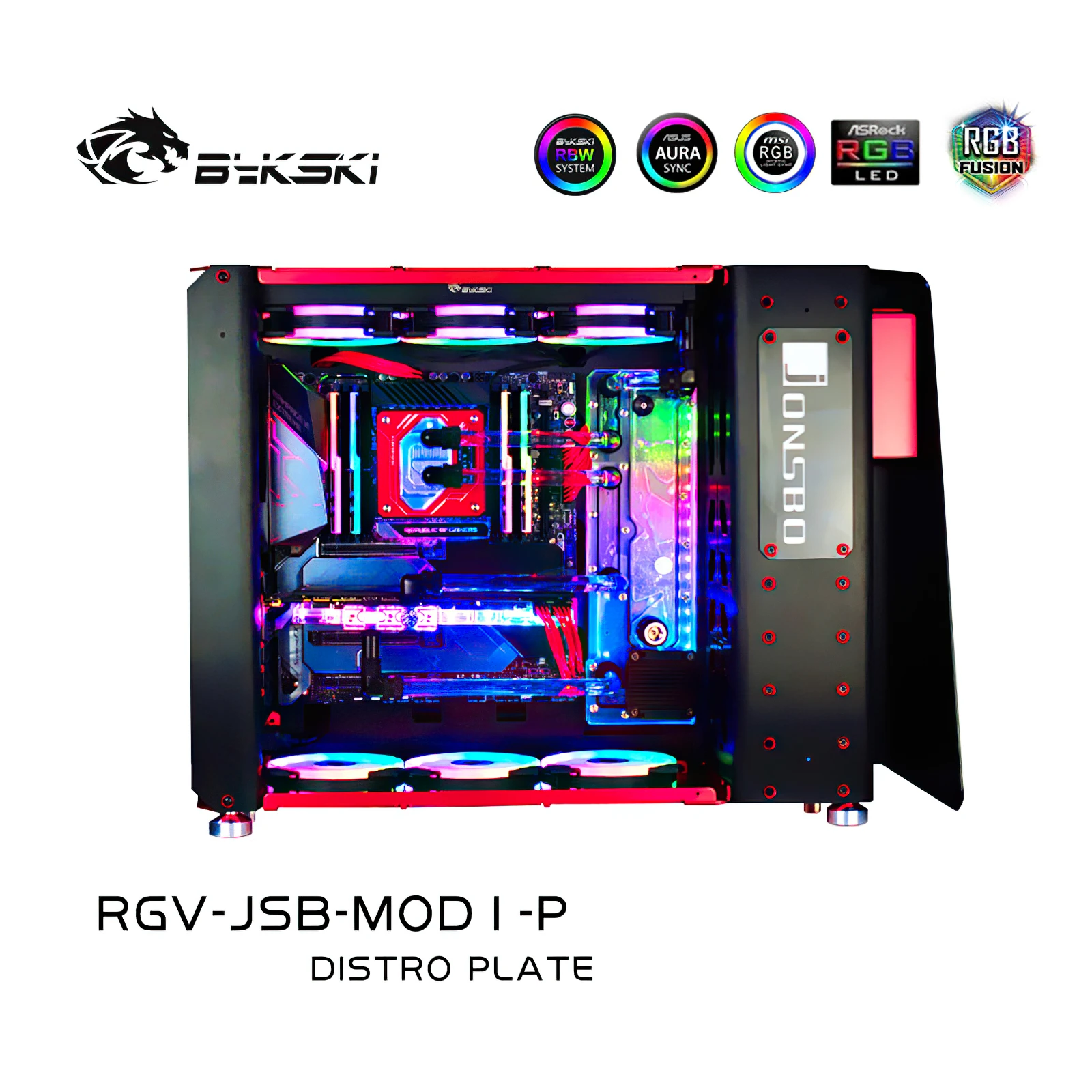 Bykski Distro Plate Water Cooling Kit for Jonsbo MOD1 Chassis Case CPU GPU RGB RGV-JSB-MOD1-P