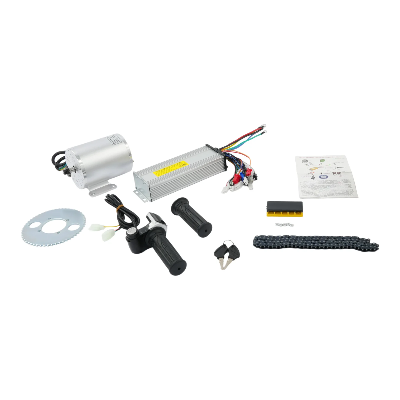 Kit de moteur électrique sans balais 48 V CC, kit de moteur électrique, kit de conversion de vélo électrique pour vélos, scooters, karts