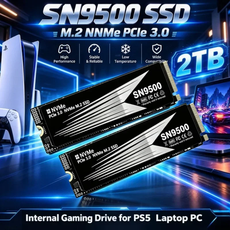 Original SN9500 SSD M.2 NVMe High Speed Internal Solid State Drive PCIe 3.0 Gaming Drive Works For Laptop PC Hard Disk