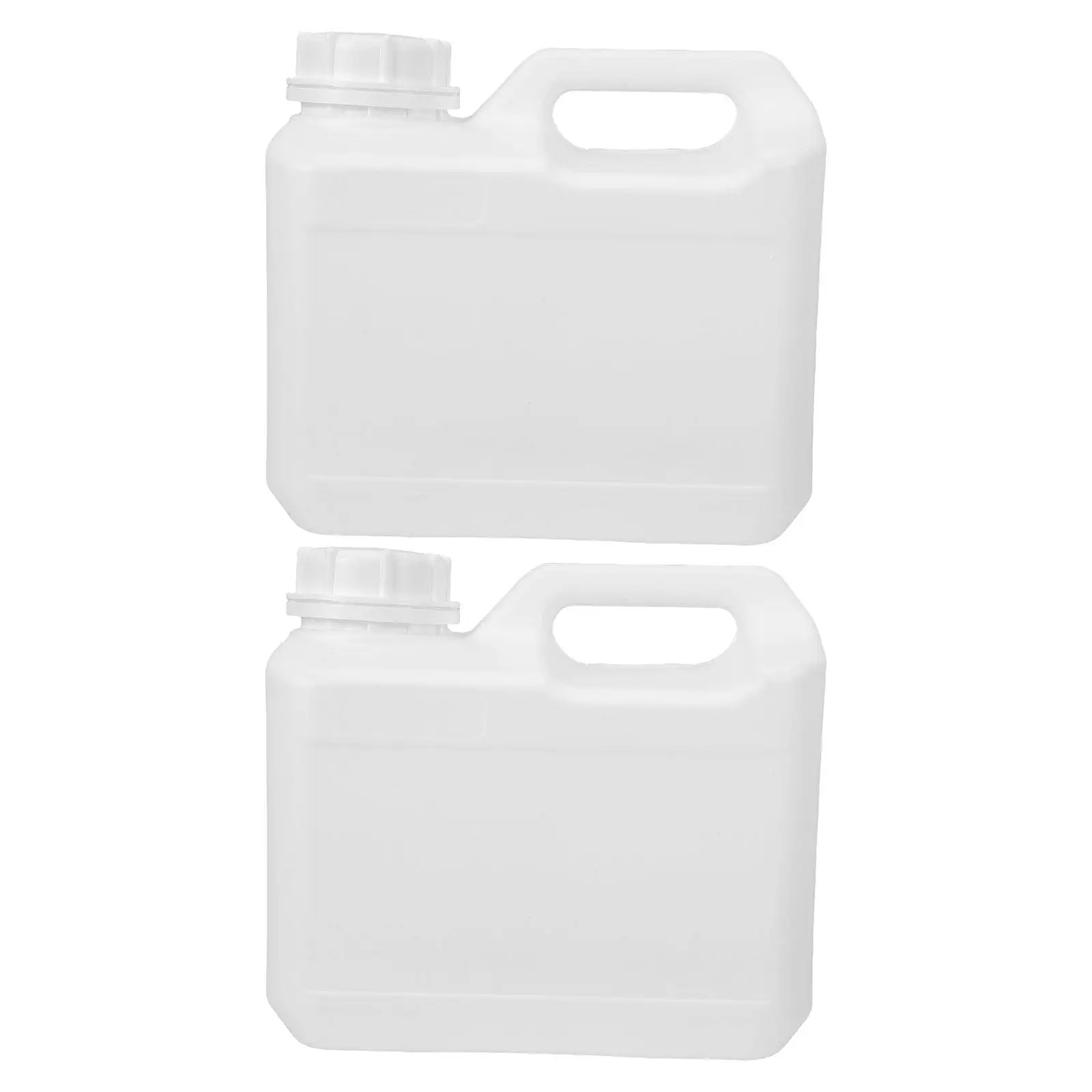 2 Pcs Heavy Duty Plastic Container Household Storage with Lid Airtight Gallon Bucket for Paint HDPE Home Cleaning Supply Jug