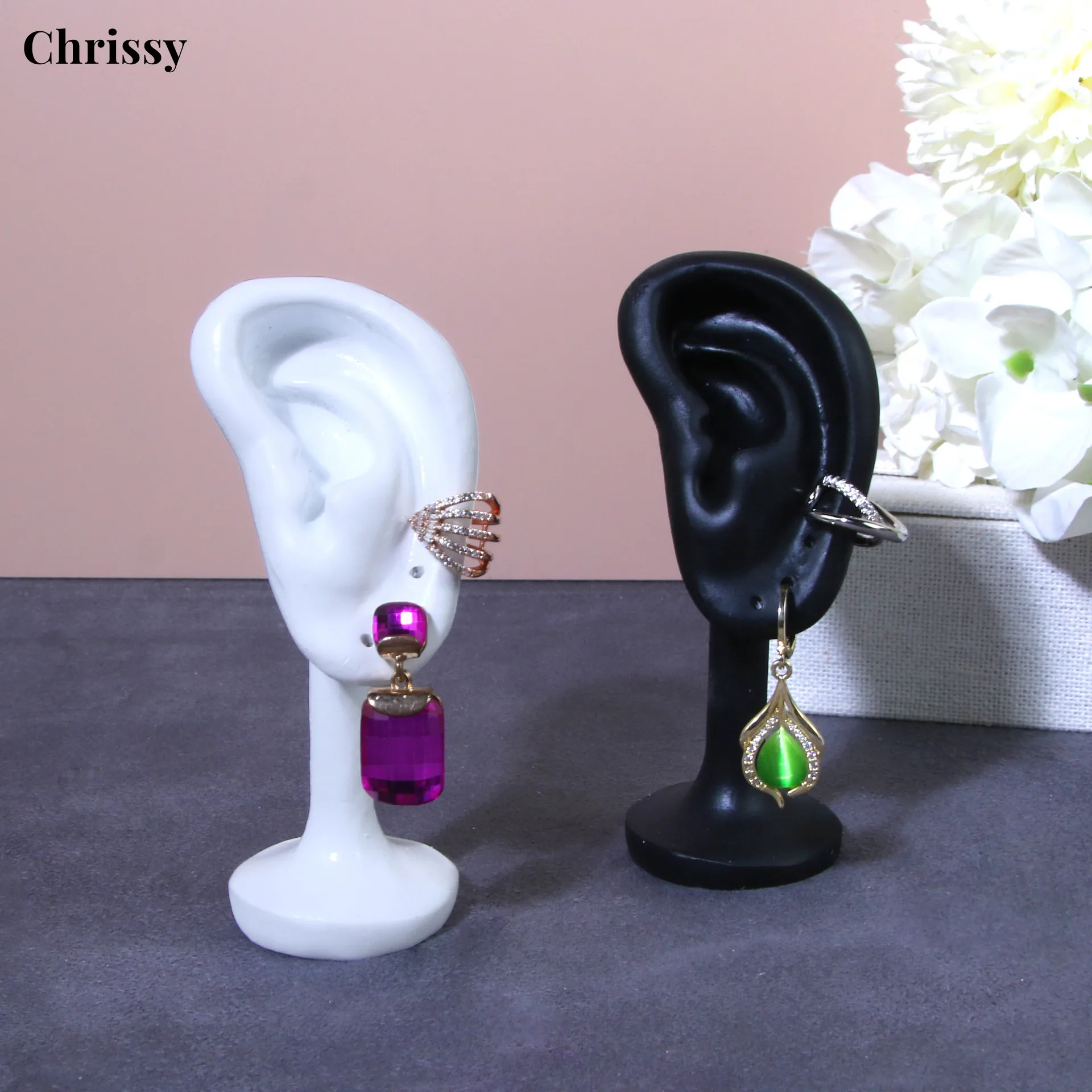 

Earring Display Stand Jewelry Rack Ear Shaped Ear Studs Organizer Holder for Earrings Pendants Bracelets Earrings Holder Rack