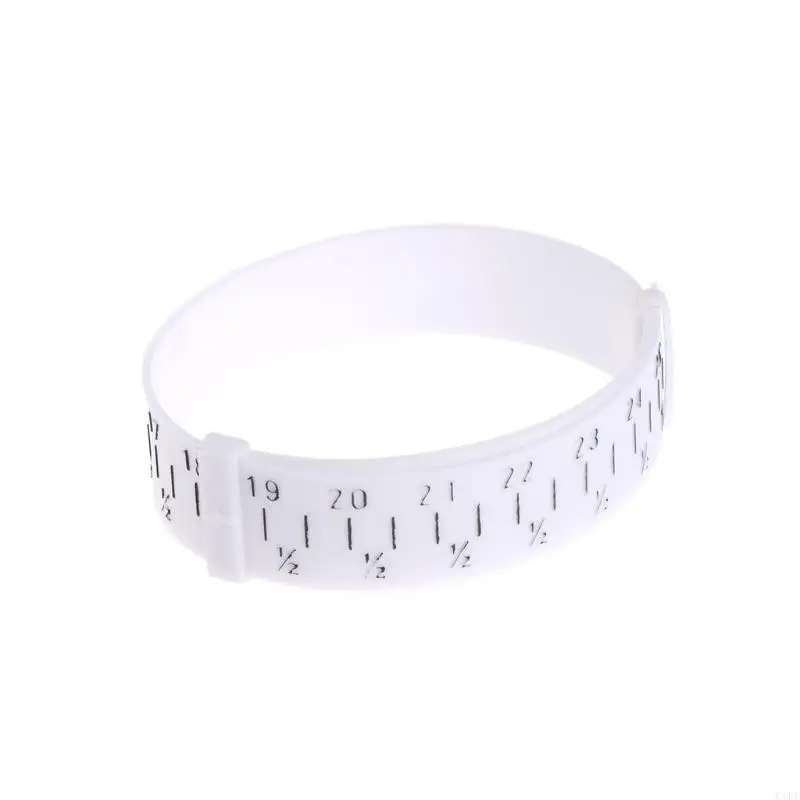 C1FE Plastic Bangle Sizer Gauge Adjustable Wrist Bracelet Size Measure for Diy Jewelry Making Tools Equipment Length 15-25cm