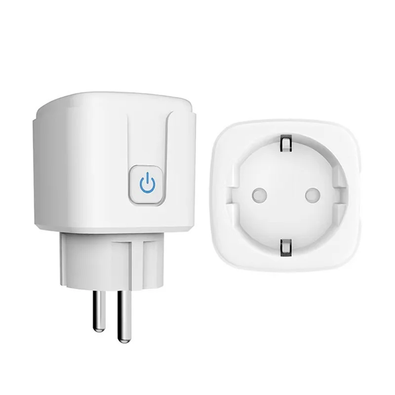 

Умная розетка ABMF-Matter Wi-Fi 16A Умная розетка Wi-Fi с дистанционным управлением через приложение для мониторинга мощности работает с Alexa Google EU Plug