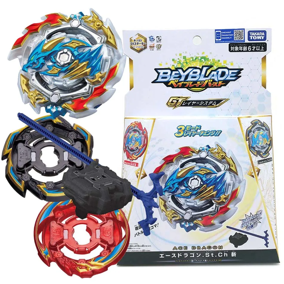 Takara Tomy Beyblade Burst GT B-133 DX Starter Ace Dragon .St.Ch ZAN