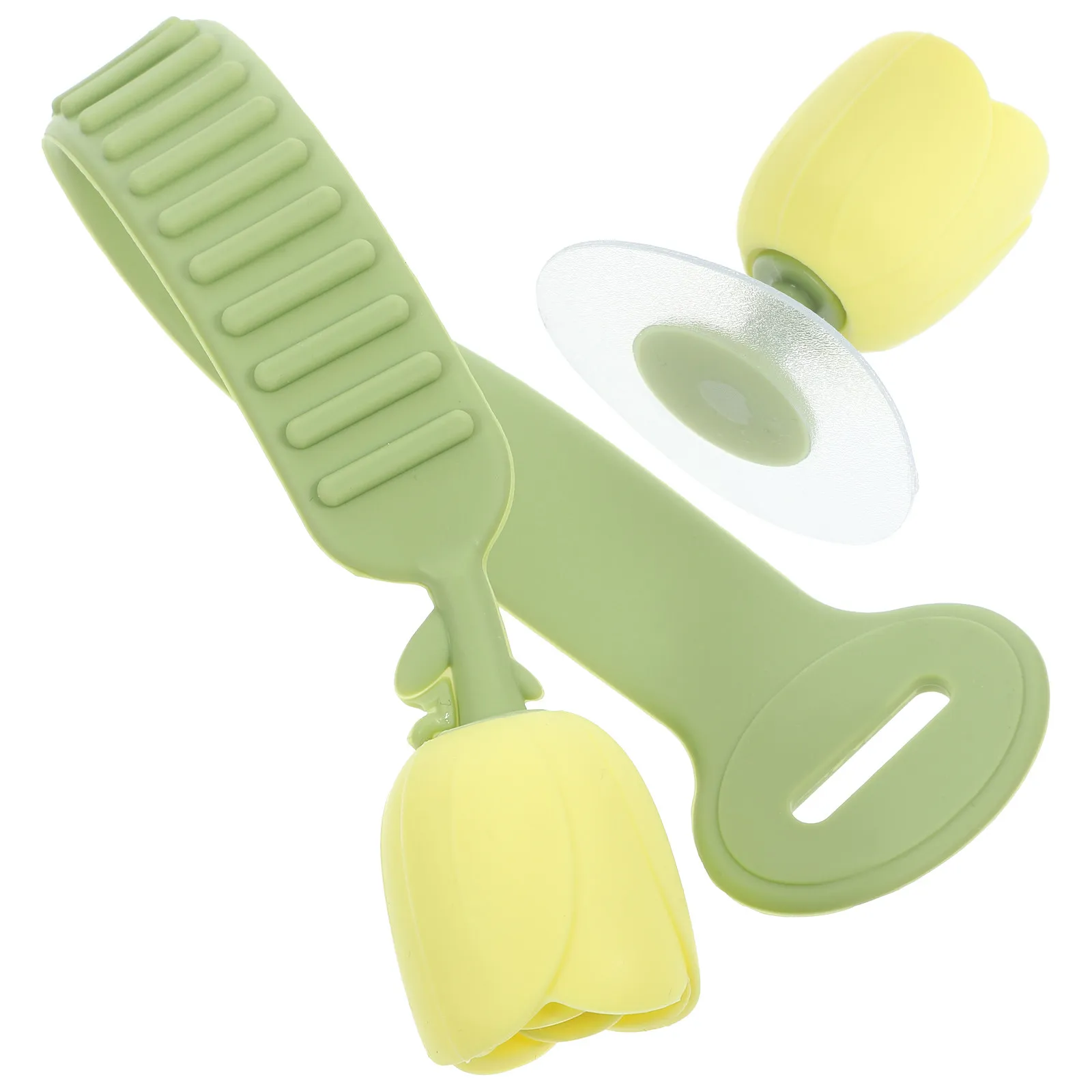 

1Set Floral Toilet Seat Lifter Silicone Handle Convenient Sanitary Toilet Lid Lifting Tool Reusable Adhesive Bathroom Accessory