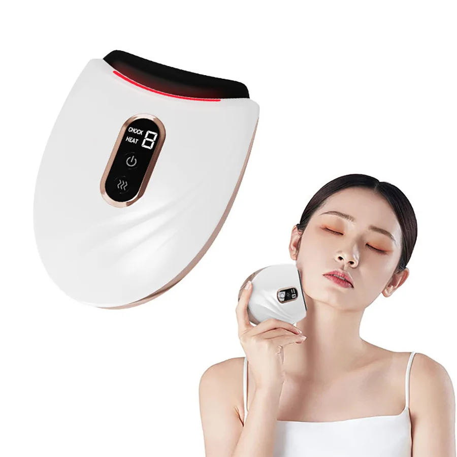 

Electric Red Led Light Heat Therapy Tool Gua Sha Scraping Massager Facial Whitening Device Face Sculpting Tool Beauty Equipment