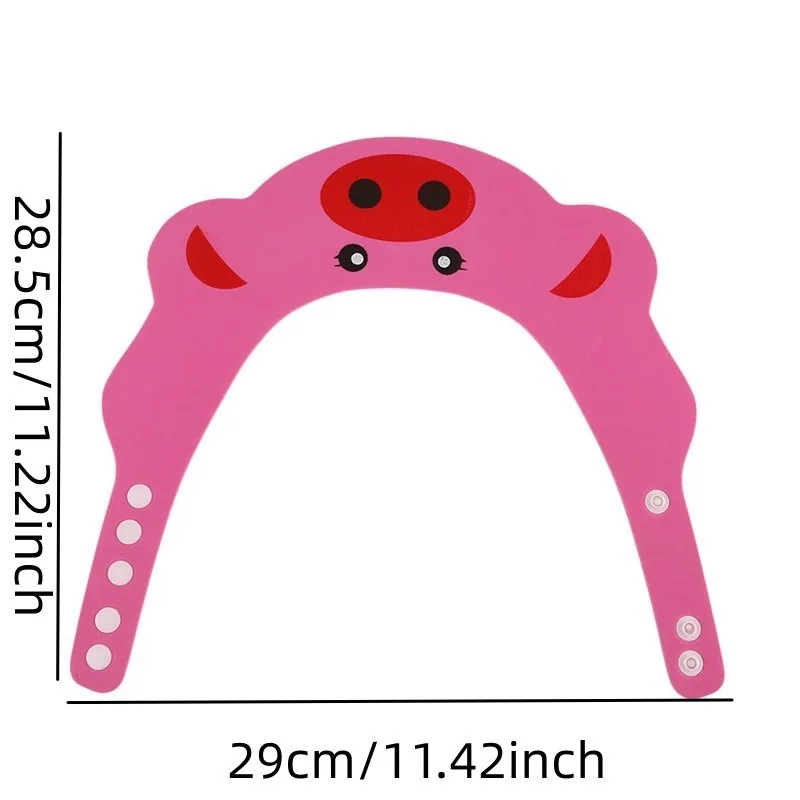 หมวกอาบน้ำเด็กปรับขนาดได้ หมวกกันน้ำสำหรับเด็กเล็กและเด็กโต ป้องกันน้ำขณะสระผม ช่วยทำความสะอาดเส้นผมและหนังศีรษะ