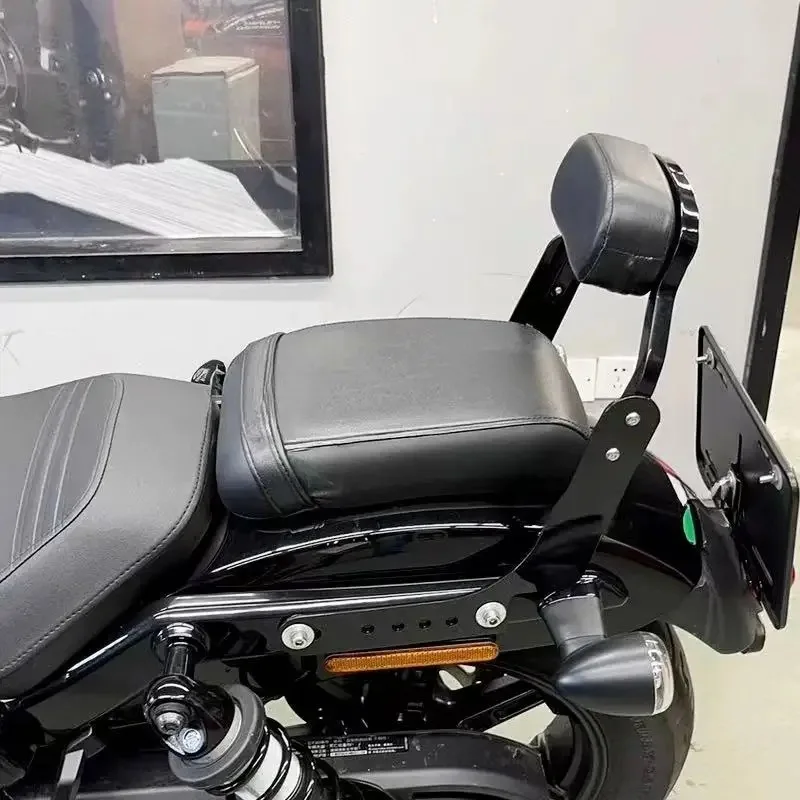 Motorcycle DS Mini Passenger Rear Backrest Sissy Bar For Harley Nightster 975 975S RH975 RH975S 21-24 view 2