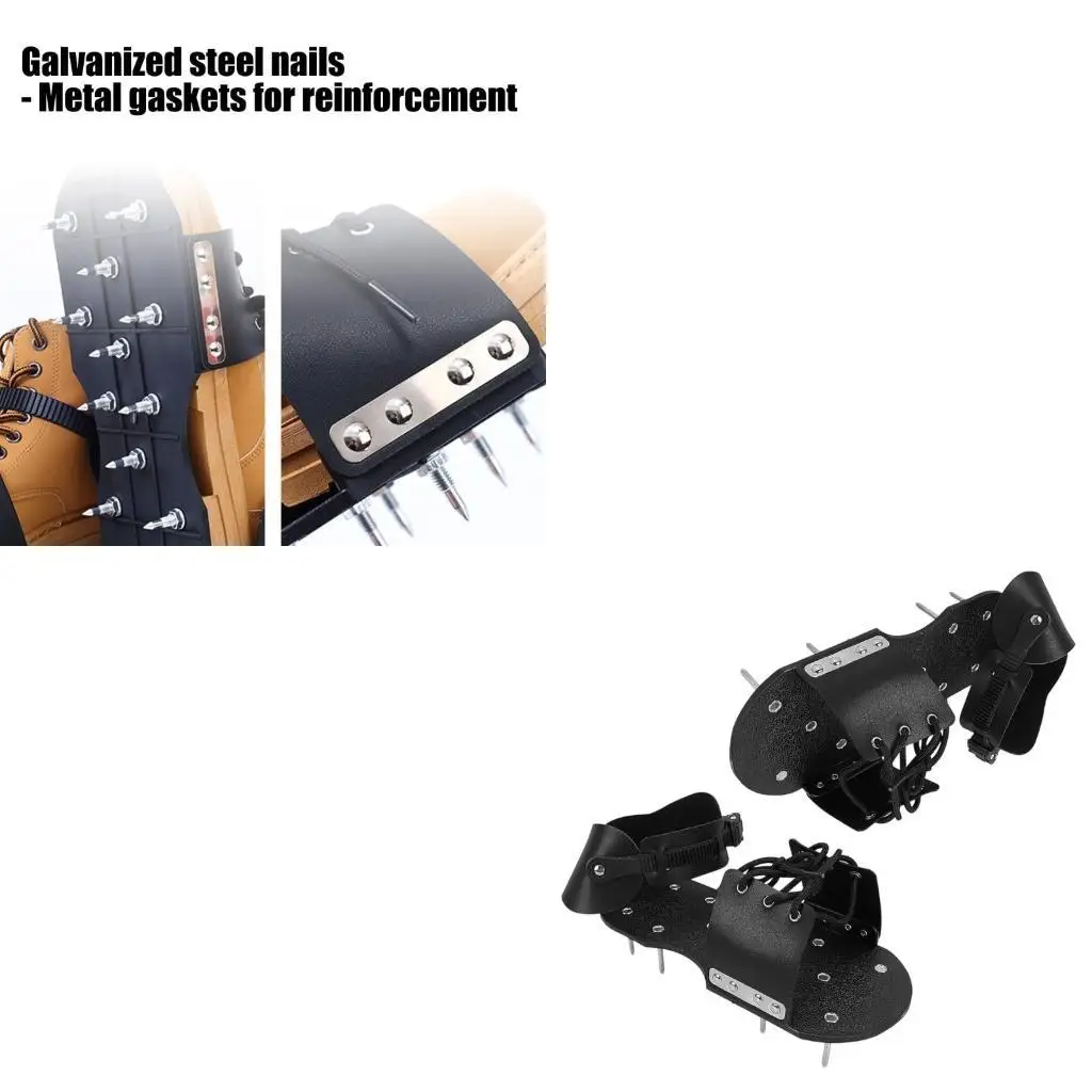 

652F 2 In 1 Aerating Footwear With Locking System 13 Deep Tines For Compacted Soil And Healthier Grass Growth