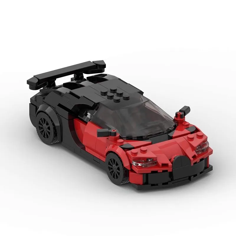 Bricklink-Juego de bloques de construcción para niños, juguete de ladrillos para armar Super coche Bugattied Chiron Pur Sport Speed Champions, ideal para regalo de Navidad, MOC