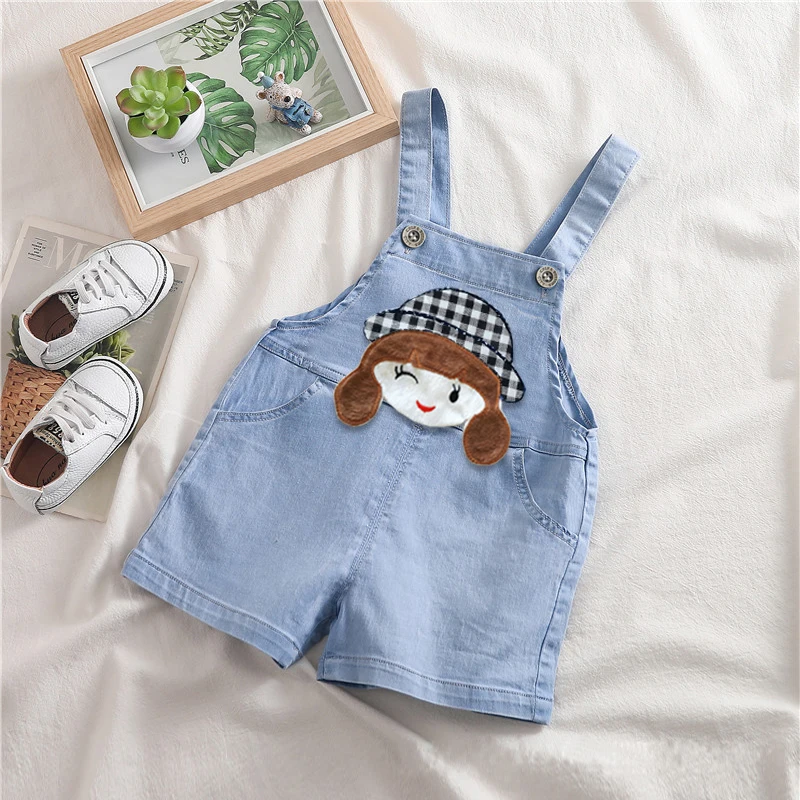 

Children Kids Baby Girls Denim Pants Infants Shorts Overalls Clothing Jumpsuits Jeans 1-3 Years