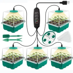 Lámpara LED de espectro completo para cultivo, bandejas de inicio de semillas, lámpara de cultivo de invernadero para germinación de plantas de interior, Control inteligente, nuevo