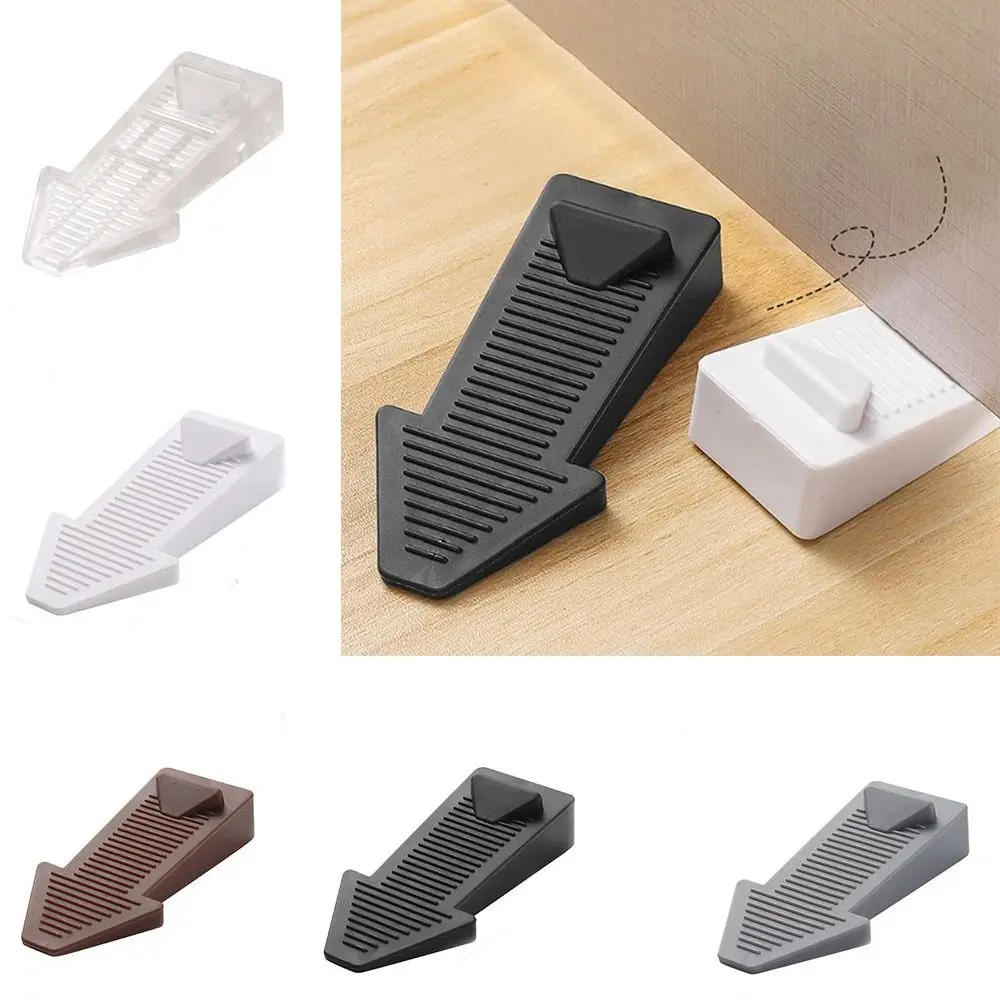 2Pcs Wind resistant Doorstops Door Stopper Buffer Safety Door Block Rubber Stackable Door Wedge Children Protection