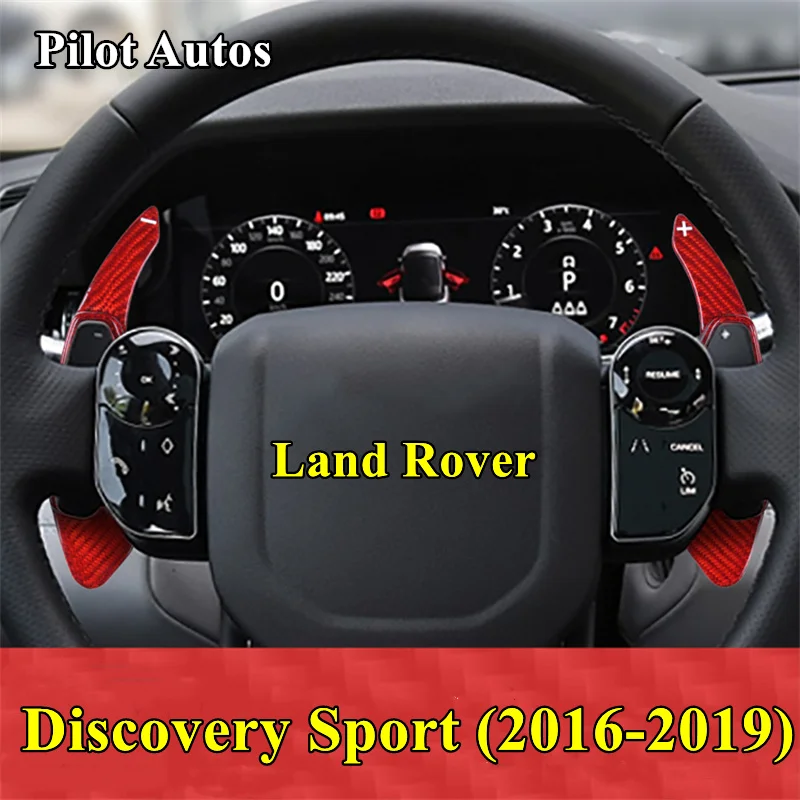 

For Land Rover Discovery Sport Car Steering Wheel Shift Paddle Extended Shifter Trim Genuine Carbon Fiber Cover 2016-2019