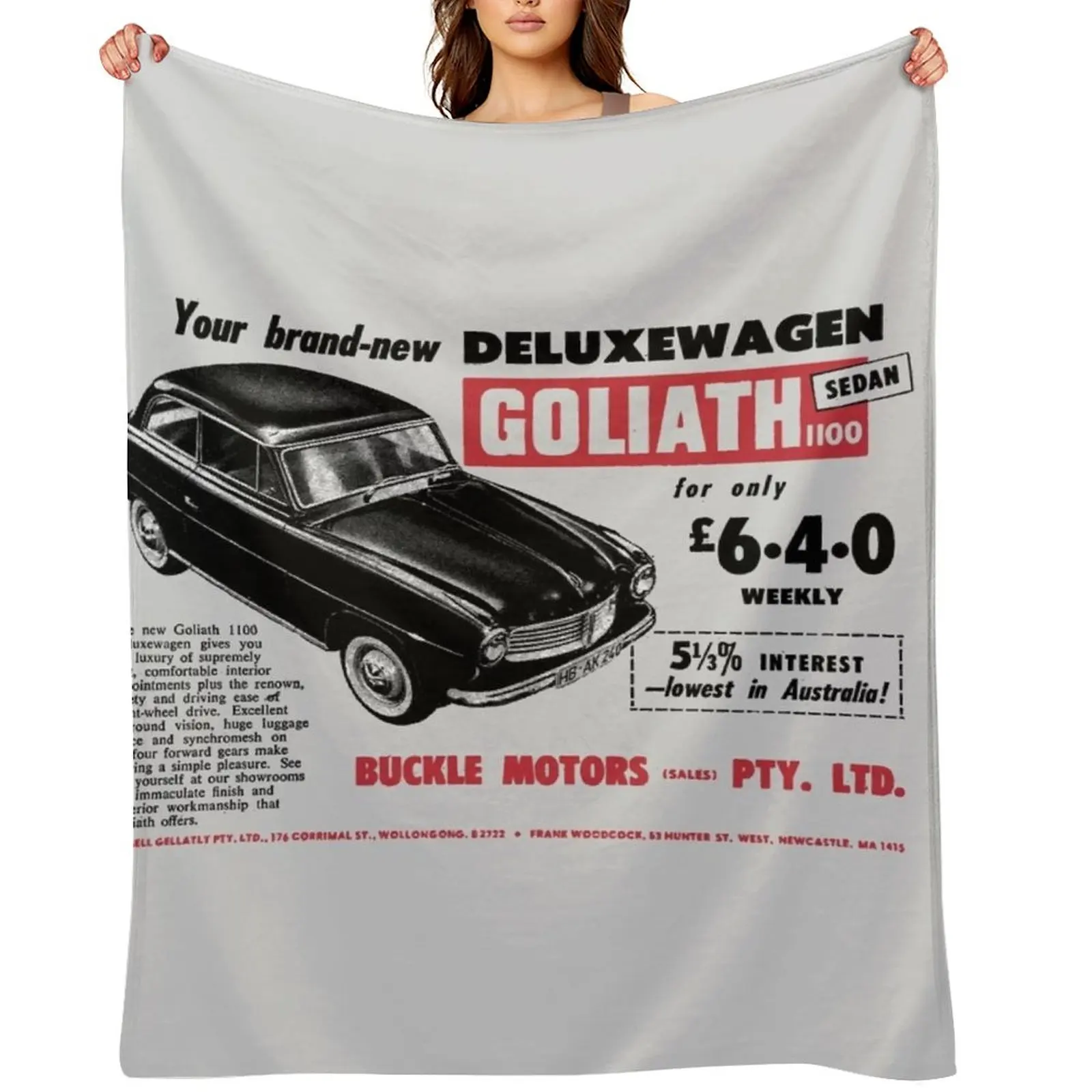 

GOLIATH CARS - ADVERT Throw Blanket Sofas Bed Fashionable Sleeping Bag Soft Plush Plaid Blankets