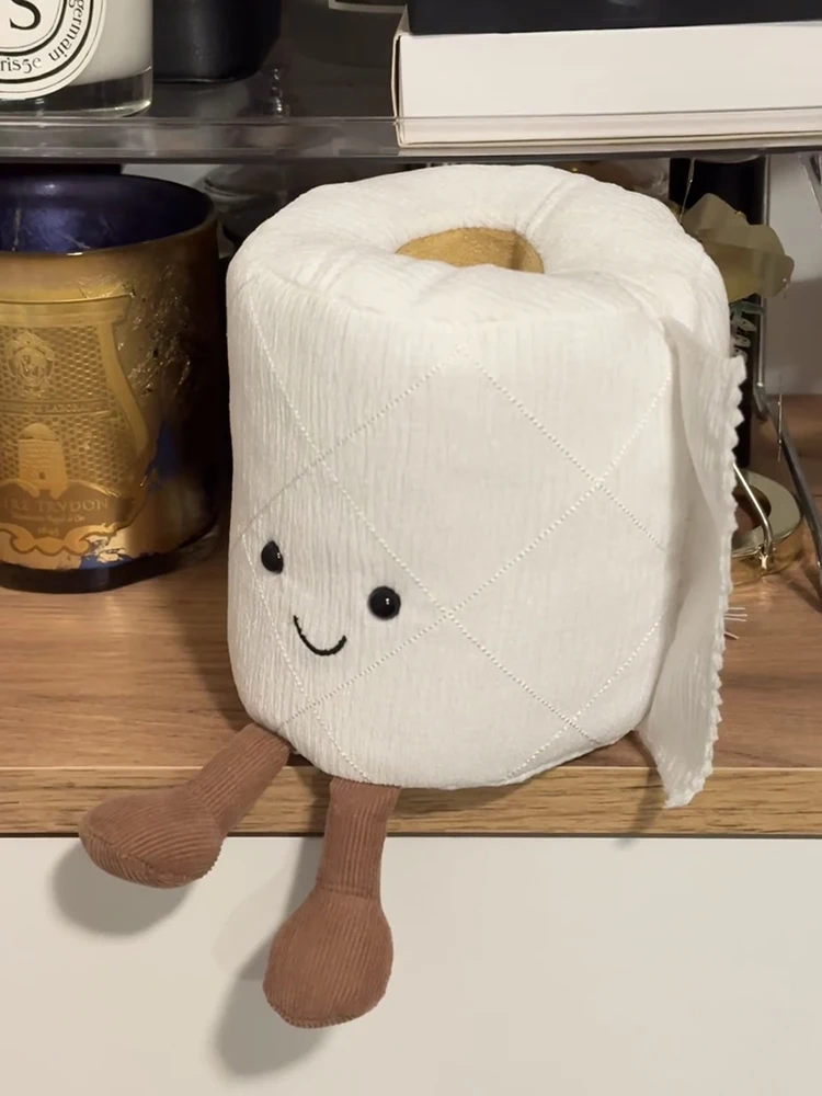 أواني المرحاض أنيمي ألعاب من القطيفة لفة ورقة محشوة الدمى للجنسين الحمام سلسلة Kawaii غرفة ديكور الهدايا موضوع المرحاض رائعتين