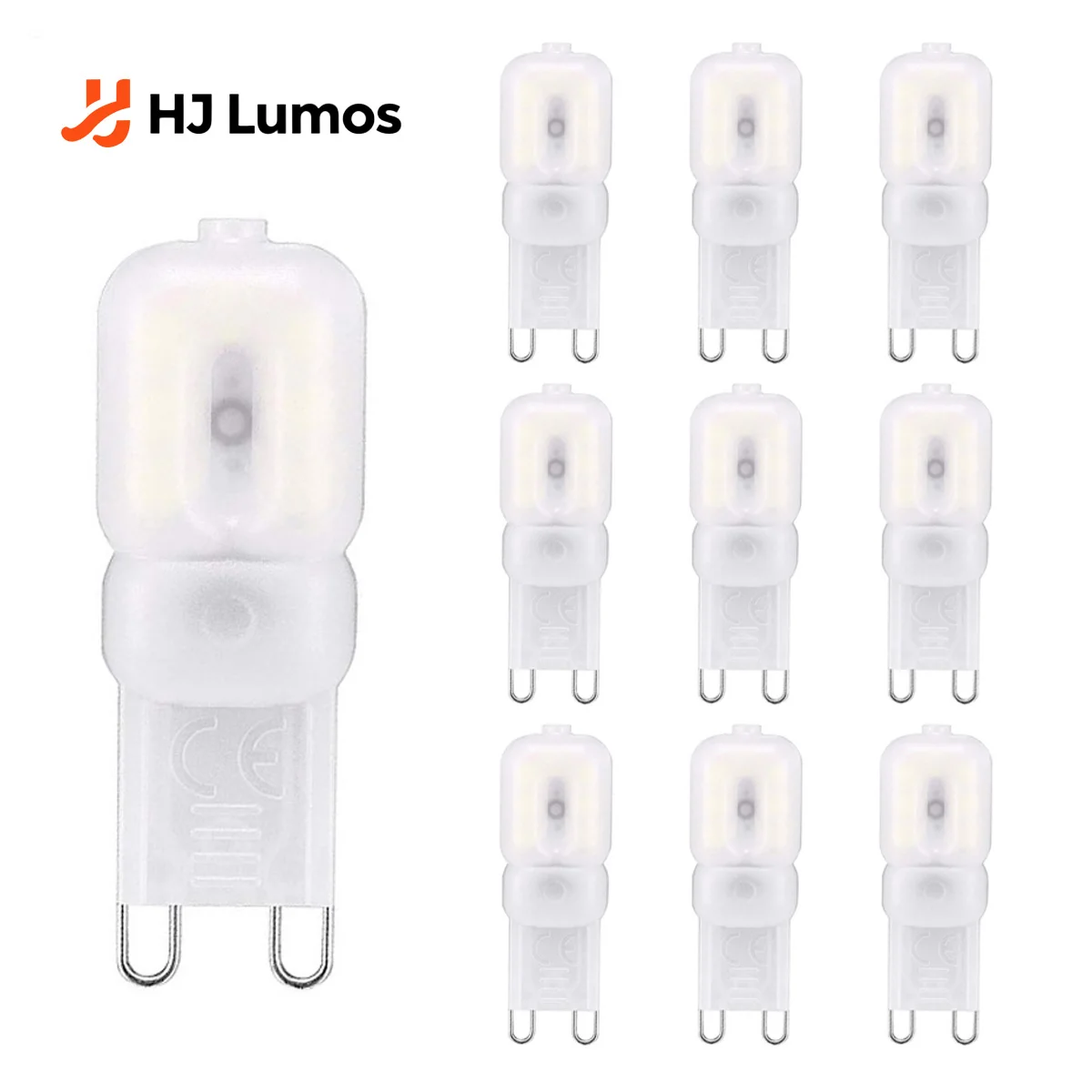 

2026 New 10pcs G9 LED Bulb 220V 3W SMD2835 Milky White Cover Cold White / Warm White for Crystal Chandelier Replace 30W Halogen