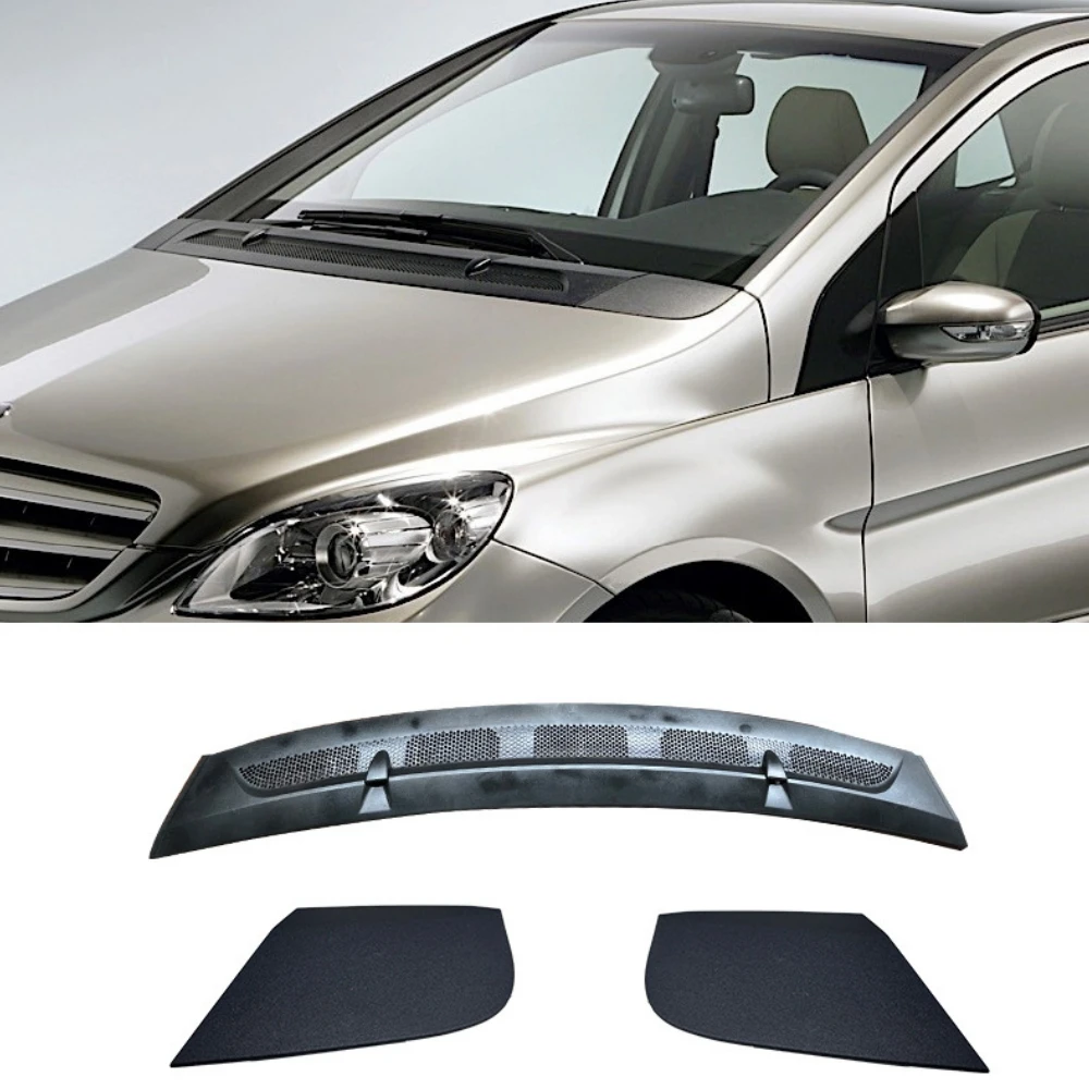 Engine hood upper decorative panel drainage cover  For Mercedes Benz A B Class W169 W245 2005-2011