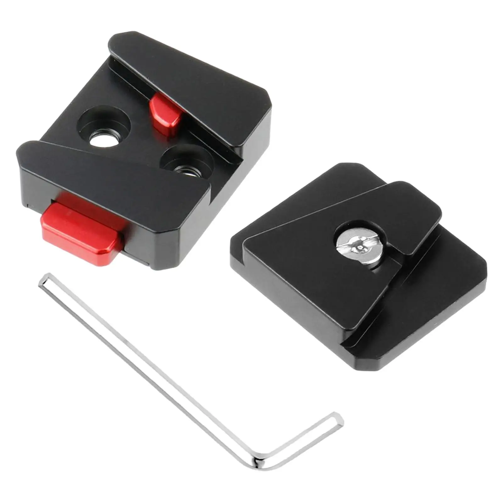 Portable Quick Release Plate for V Mount Camera Aluminum Alloy Rubber Pad Anti Wear Threaded Holes SLR Accessories