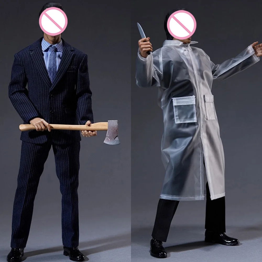 

VORTOYS V1027 1/6 масштаб прозрачный плащ дождливый ночной убийца костюм комплект одежды подходит для 12 дюймов BD002 мужская экшн-фигурка тела куклы