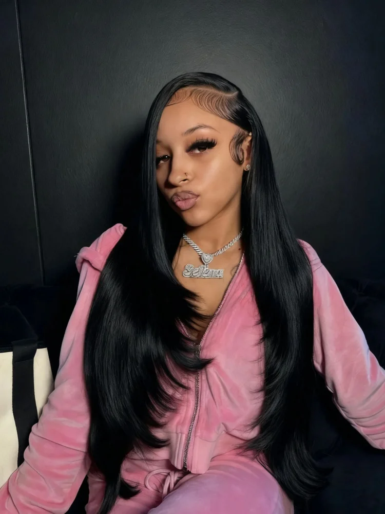 

13x4 13x6 Hd Bone Прямой Прозрачный Парик Фронта Шнурка Человеческие Волосы 42 Дюйма Предварительно Сорванные Парики Фронта Шнурка 250 Плотность 100% Человеческие Волосы