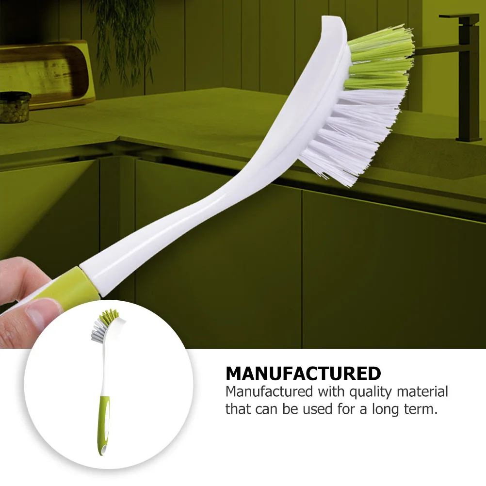 

1Pcs Kitchen Washing Brush Long Handle Pot Pan Scrubbing Brush Green Hanging Cleaner for Home Restaurant Hotel