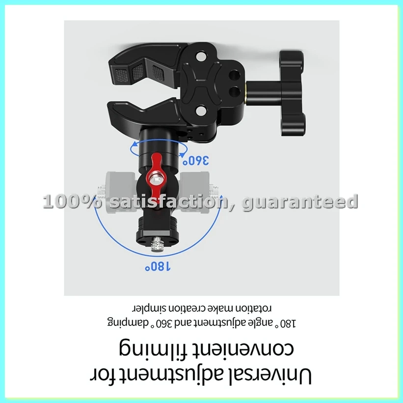 Super Clamp Camera Mount Adapter with Ball Head & 1/4