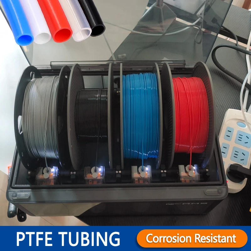 

1/2/5/10M PTFE FEP Tube High Temperature Pressure Resistant 3D Printer Parts ID 1 2 2.5 3 4 5 6 7 8 10mm Rigid Pipe 600V 3KV