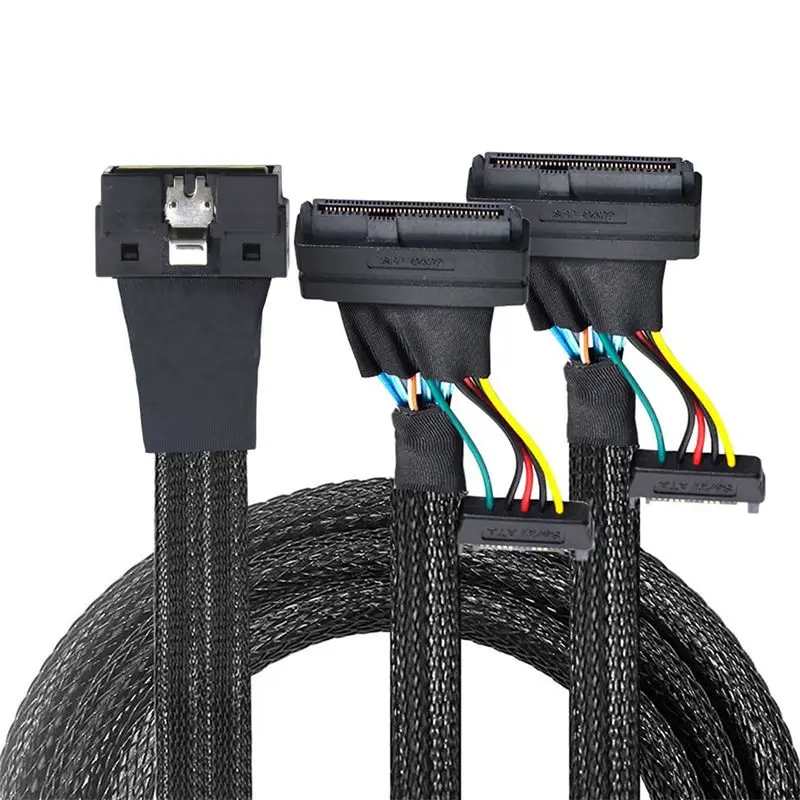 

Адаптер питания ABFM-SATA 15P для NVME, для SSD PCI-E Slimline LP Low Profile SFF-8654 8I 74P, 2X SFF-8639 U. Кабель 2 U2