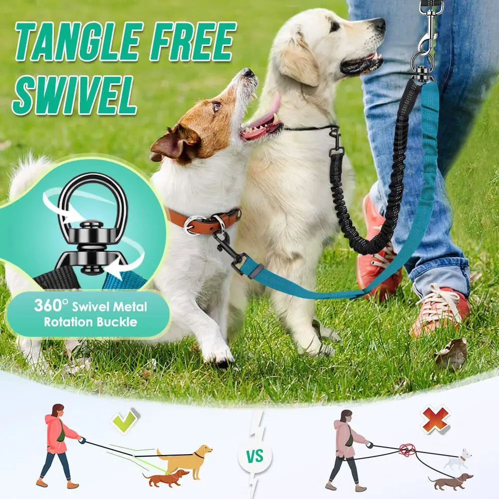 

Pet Leash Automatic Retractable One To Two Dog Rope Large Dog Explosion-proof Pet Car Seat Belt Pets Travel Products