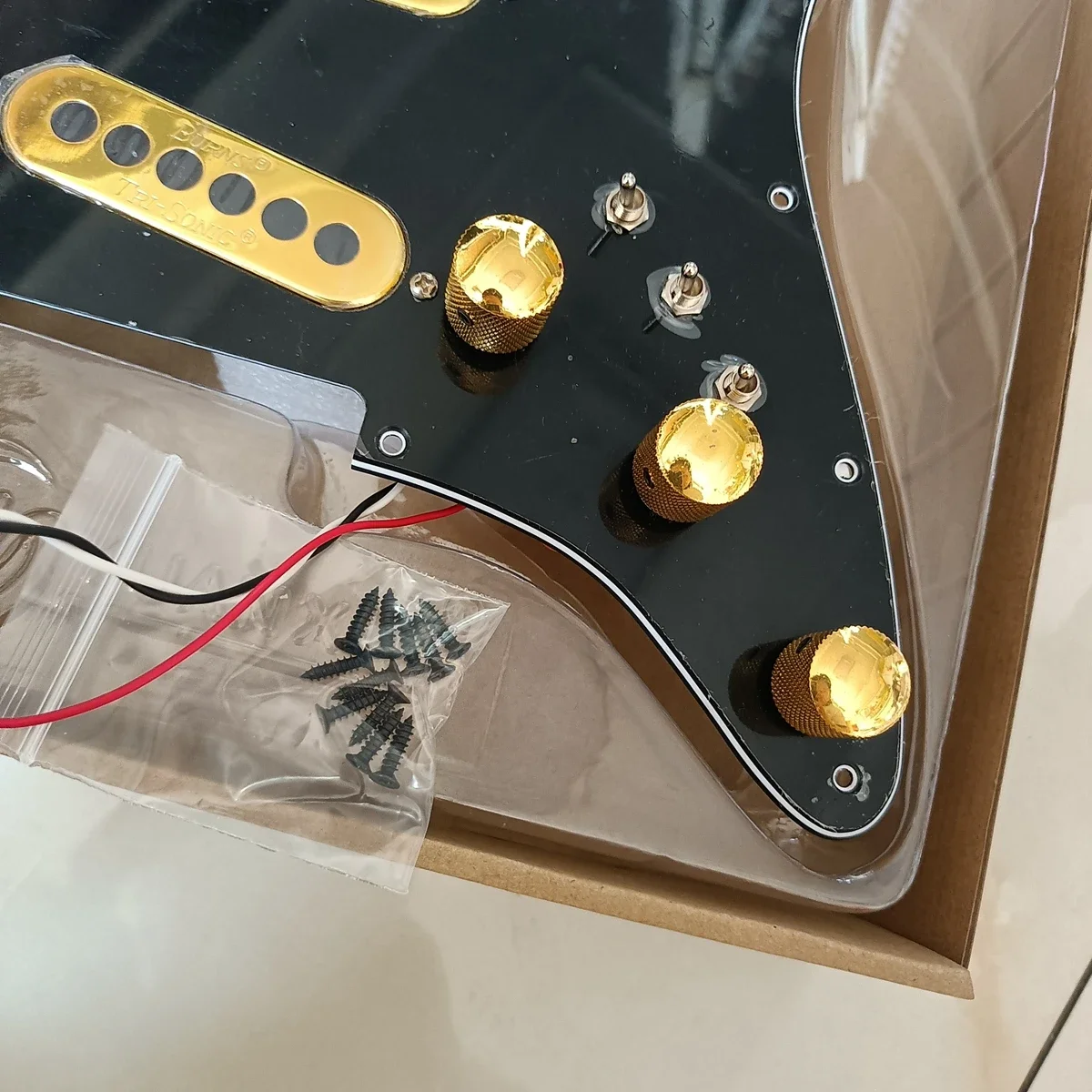 SSS Prewired Pickguard Harness  3 Mini Switchers