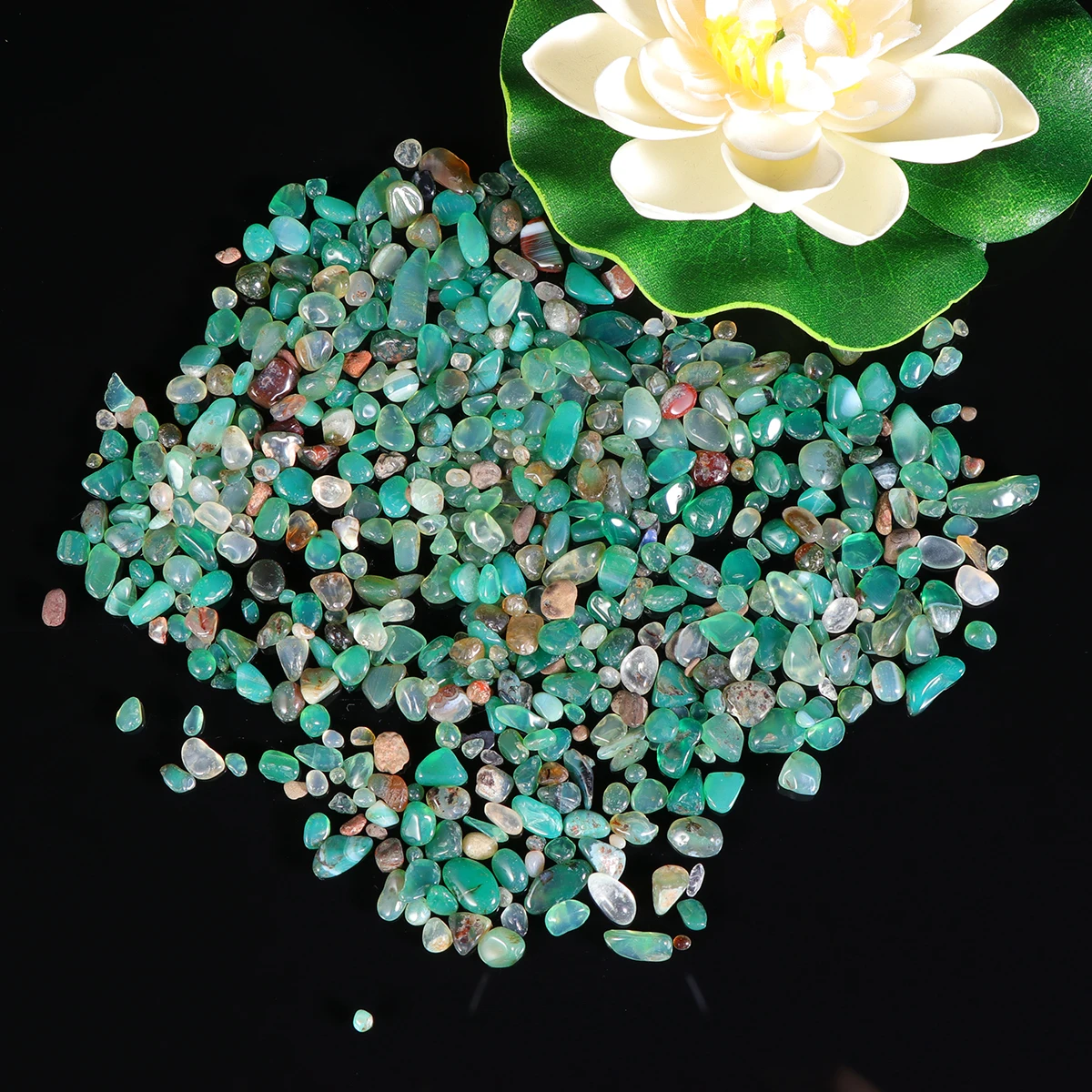 

500 Crystal Stones Decorative Fish Tank Pebbles Small Gravel Plant Soil SUBSTITUTE Ponds Landscape