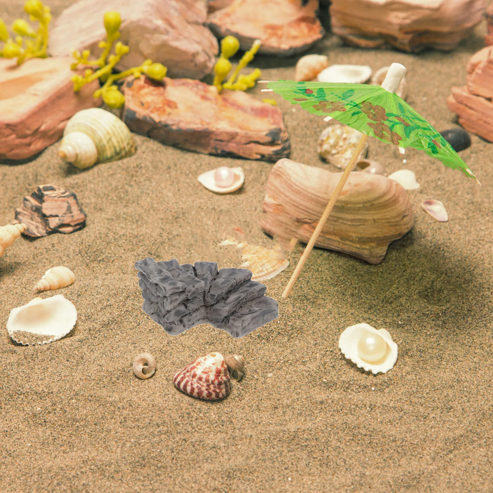 

Miniature Curved Stone Step Garden Decoration For Fairy Micro Landscape Resin Outdoor Lawn Pond Decor Accessory