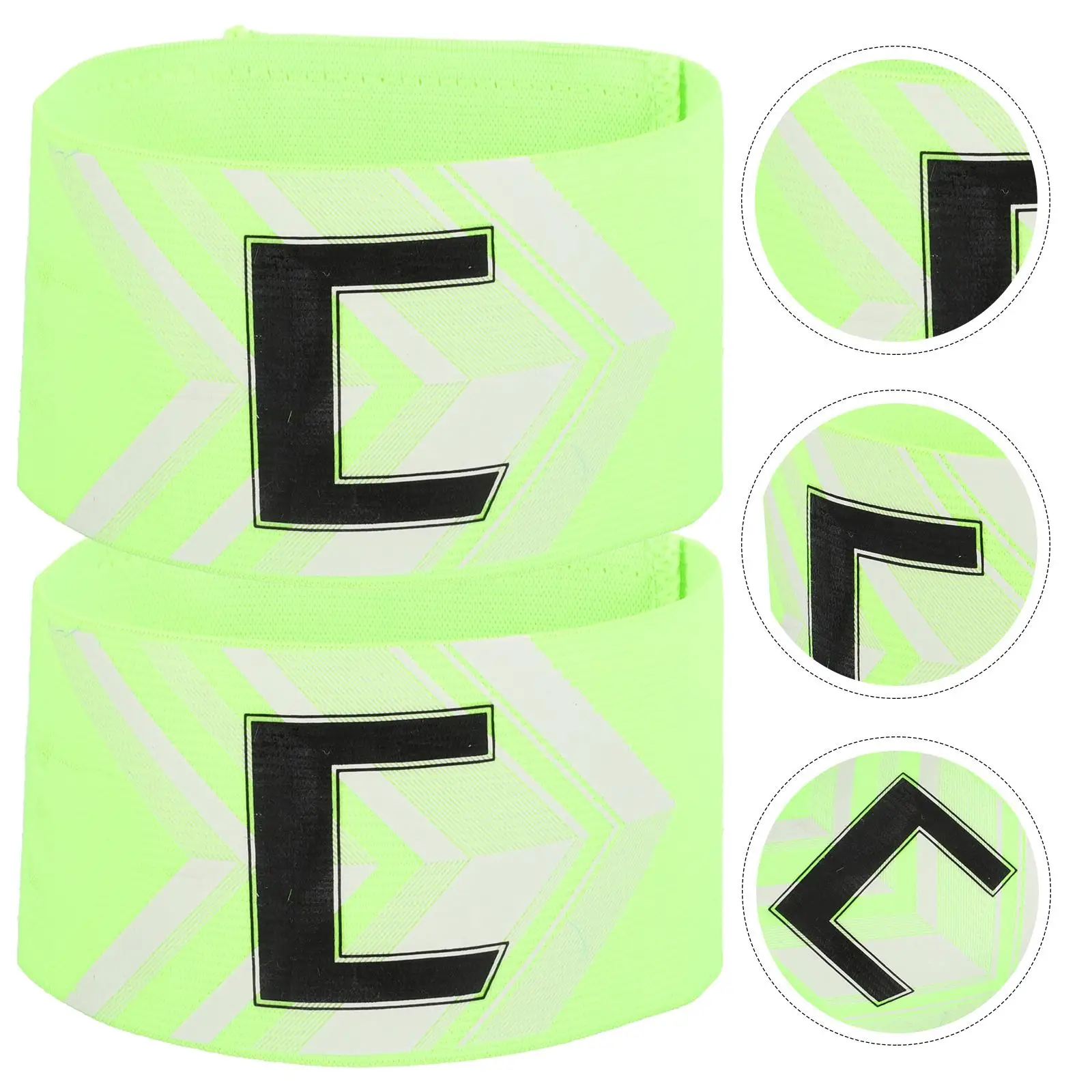 2 قطعة الفرقة الكابتن كرة القدم الكابتن شارة الشباب الرياضة قابل للتعديل أربطة مرنة أكمام أذرع تبريد كرة القدم الأساور فريق كرة القدم