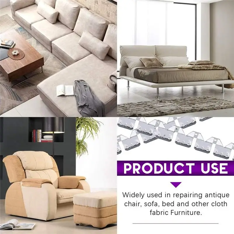 A74E-Upholstery Metal Flexible Tack Strip Supplies Curve-Ease Grip For Easy Installation For Furniture, Chairs, Sofa