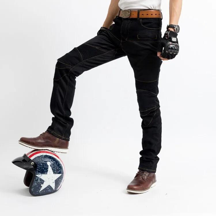 

Motorcycle summer riding pants 719 breathable anti-drop pants locomotive rider slim men women trousers upgraded protective gear