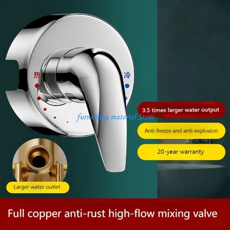 Y5GD Wall Mounted Metal Mixing Valves Fitting for Precise Temperature Regulation