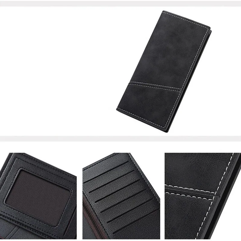 Fashion Multi Card Slots Men's Wallet Slim Long Hasp Mens Luxury Wallet Designer Wallets Men with Coins Bag Men's Wallet Long