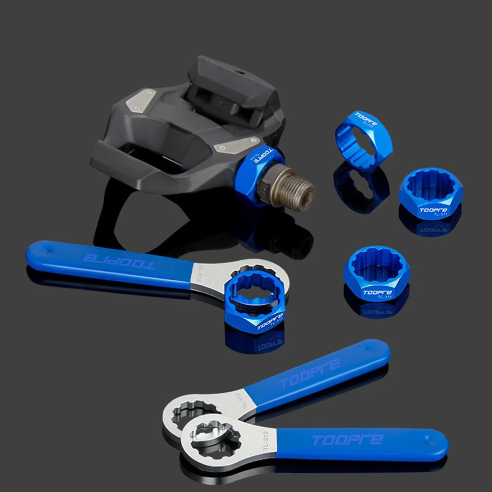 1-2pcs Bicycle Pedal Disassembly Tool Bottom Bracket Wrench Metal Foot Pedal Axle Spindle Shaft Installation Remover Tools