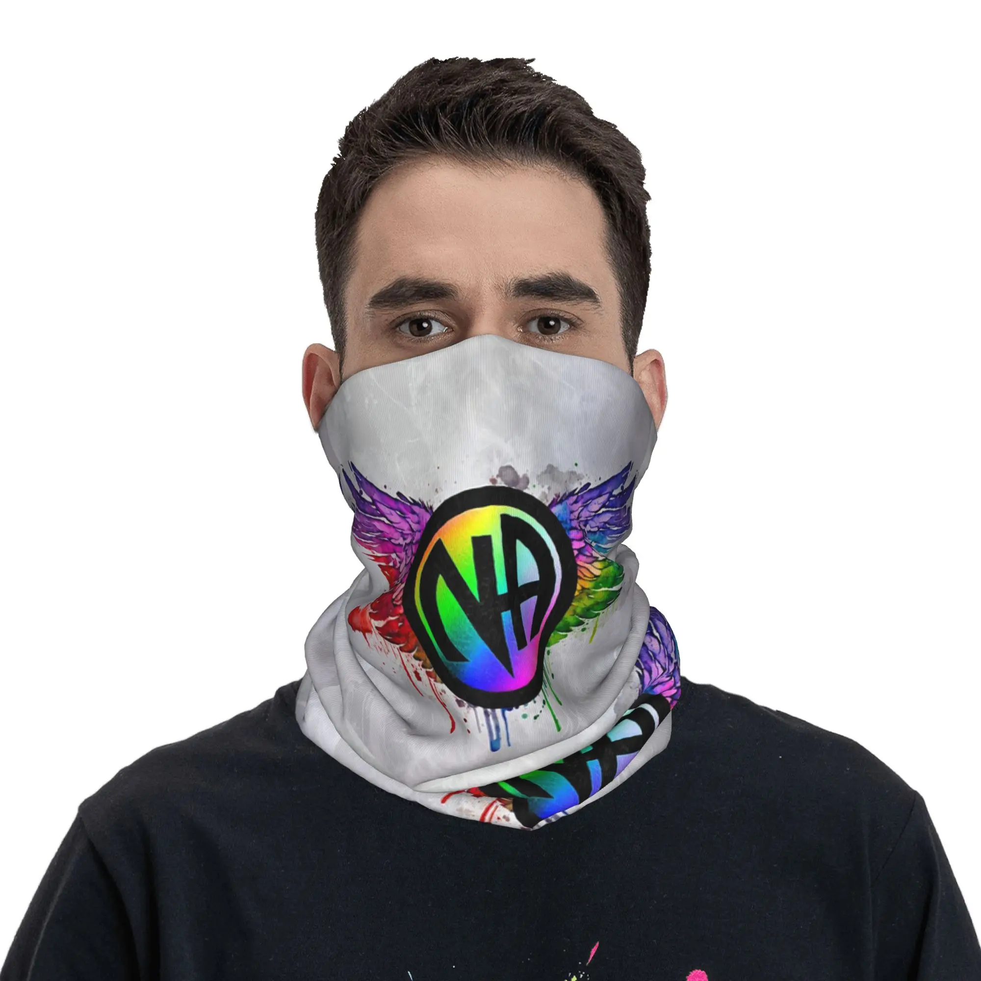 

Colorful NA Symbols and Logos Narcotics Anonymous Bandana Neck Gaiter Printed Mask Scarf Headwear Outdoor Sports Unisex Adult