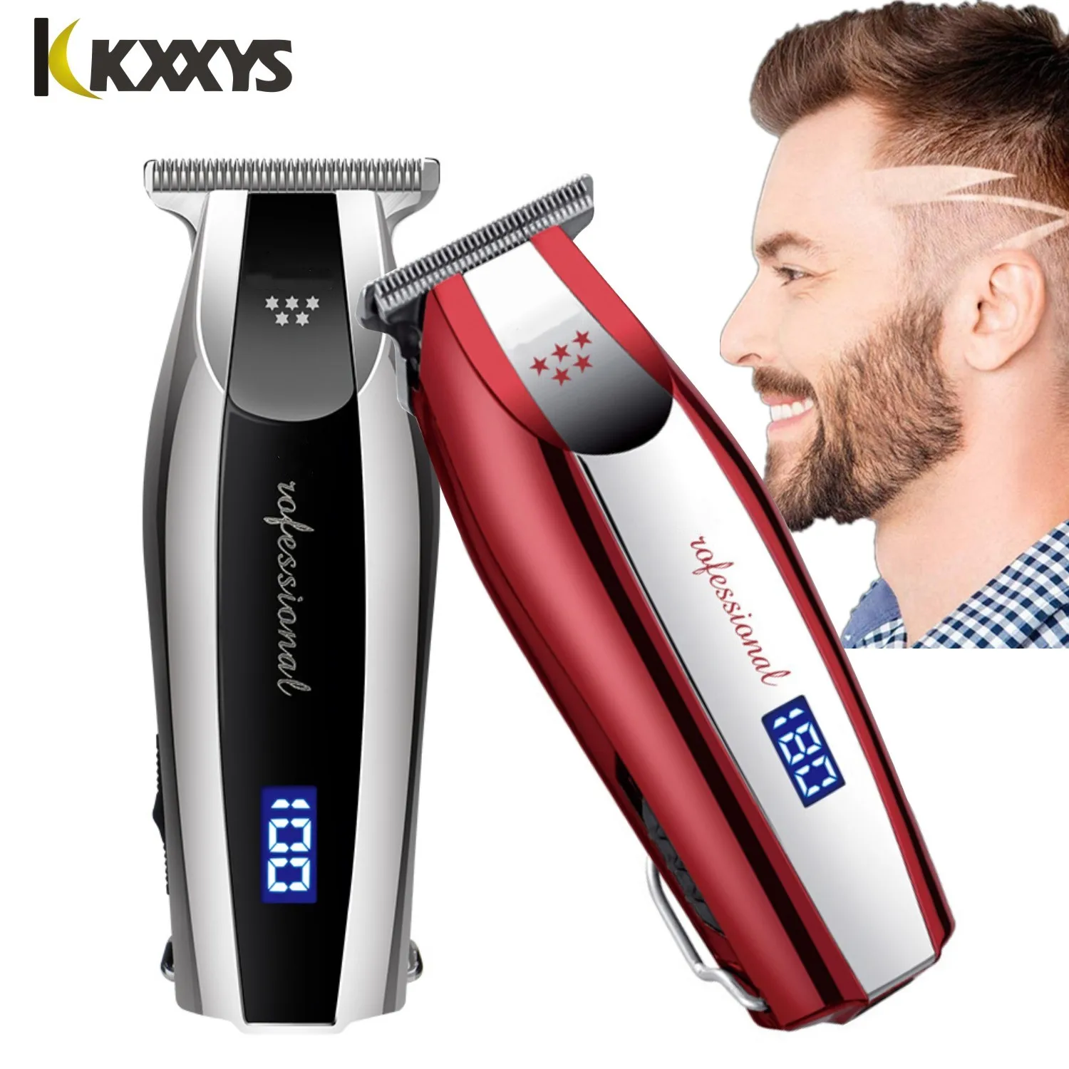 

Powerful Professional Hair Trimmer Electric Beard Trimmer for Men Hair Clipper 0mm Men Barber Hair Cutting Machine for men