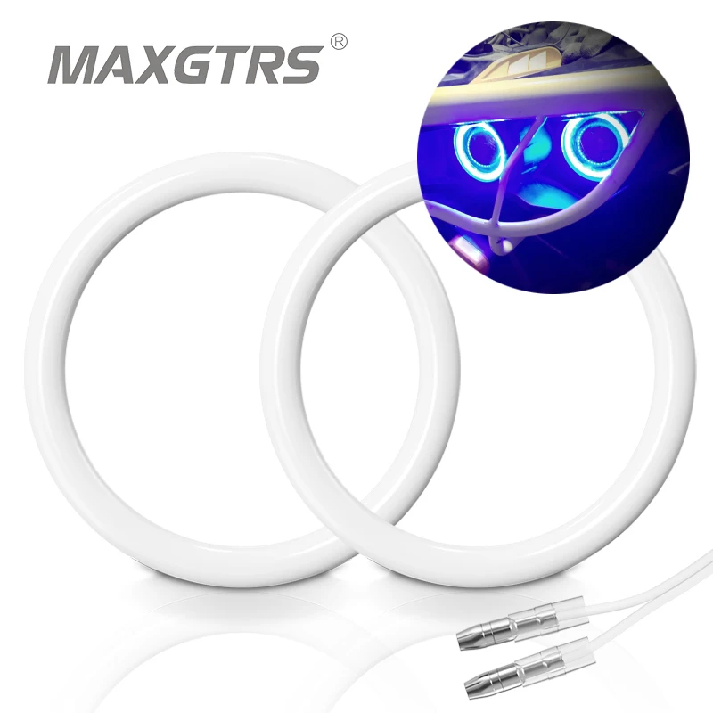 2 pcs Daytime Running Headlight Lamp Car Angel Eyes Led Halo Ring Headlight DRL 12V 60MM 70MM 80MM 90MM 100MM 110MM 120MM